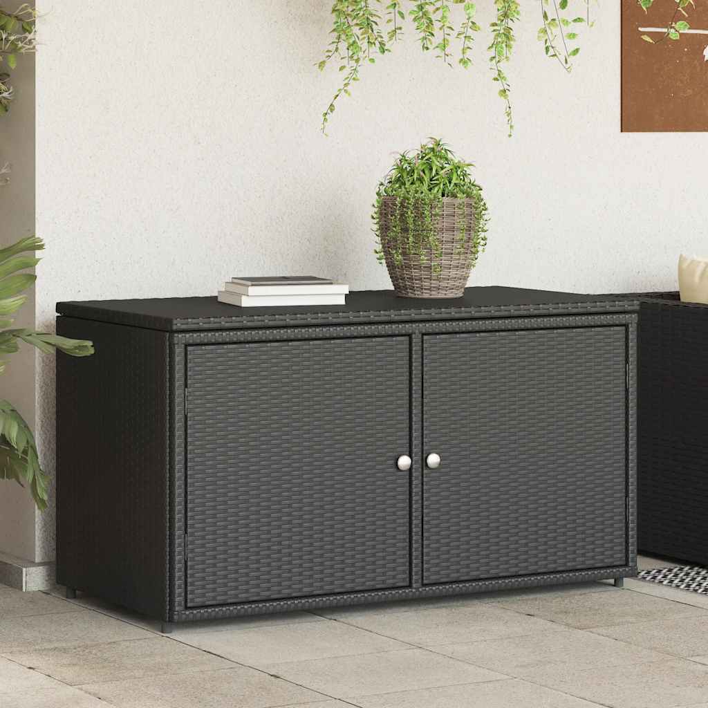   Garden Cabinet 110x55x60.5 cm Poly Rattan   Garden Cabinet