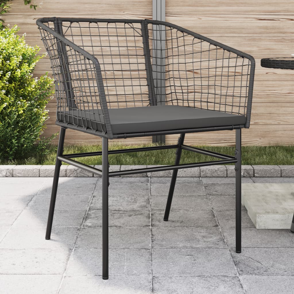 Garden Chairs, . Poly Rattan Black - Shop at LoveMi