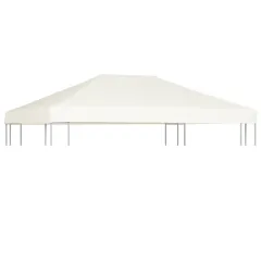 Pavilion Roof 310 g/m² 4x3 m Cream White - White - View 1