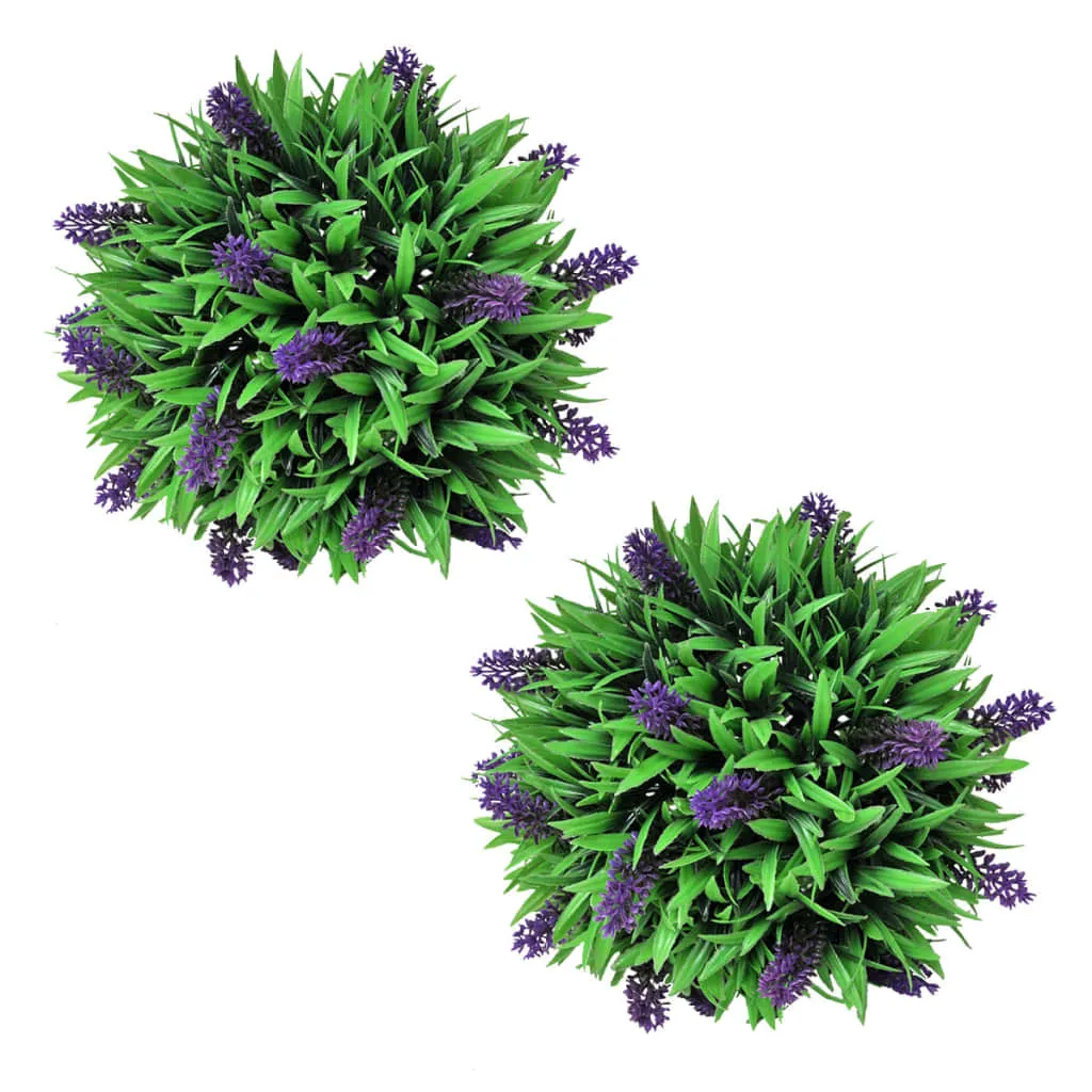 Boxwood Ball with Lavender, . Artificial, 28 - 28 Cm
