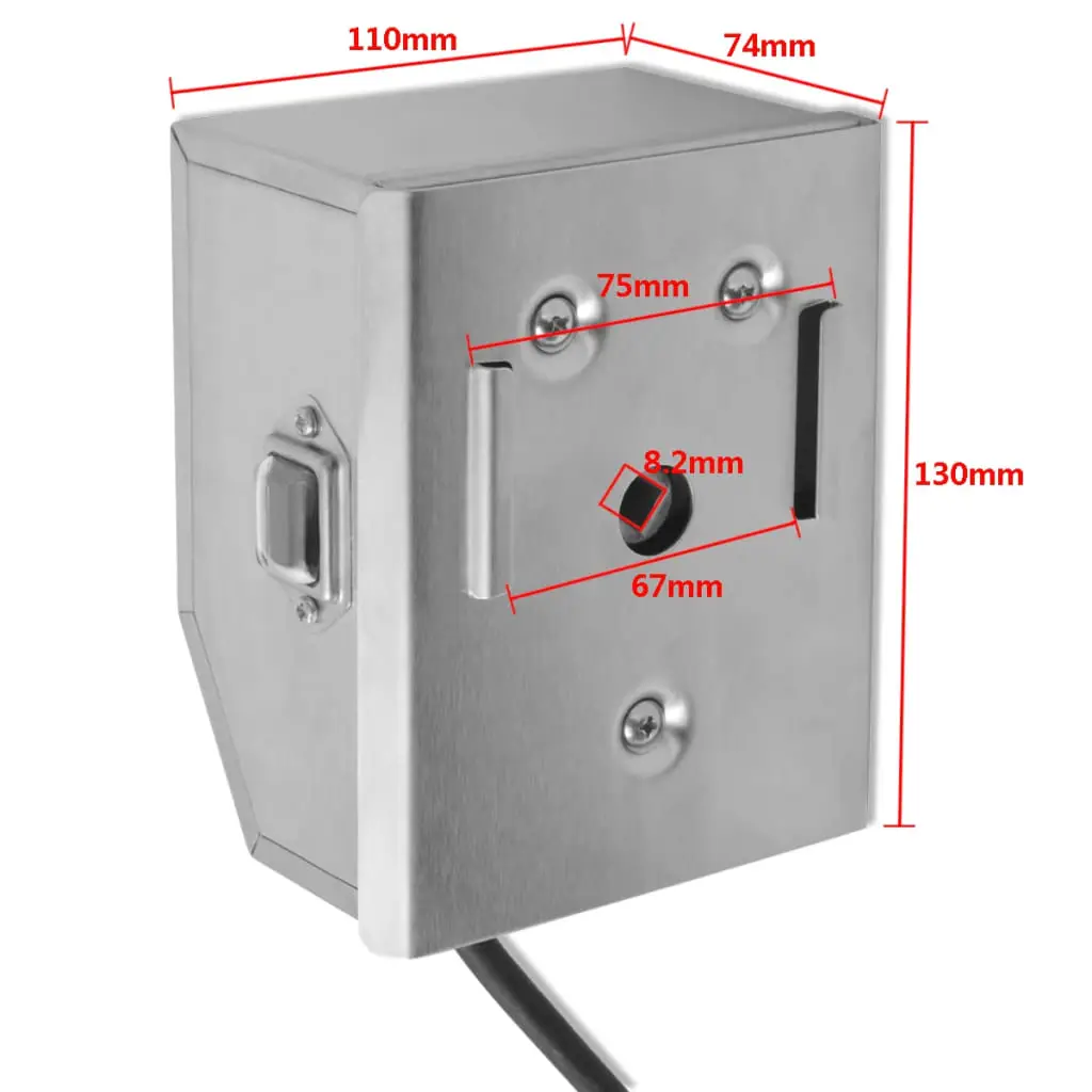 BBQ Rotisserie Spit with Professional Motor 900 mm