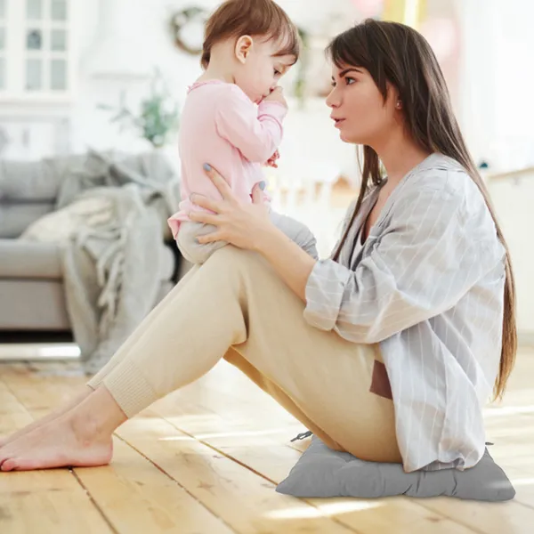 4Pcs Chair Cushion Pads Pillow Soft Tie On Square Sitting Mats For Home Office Car Sitting Travel Standard - Image 1