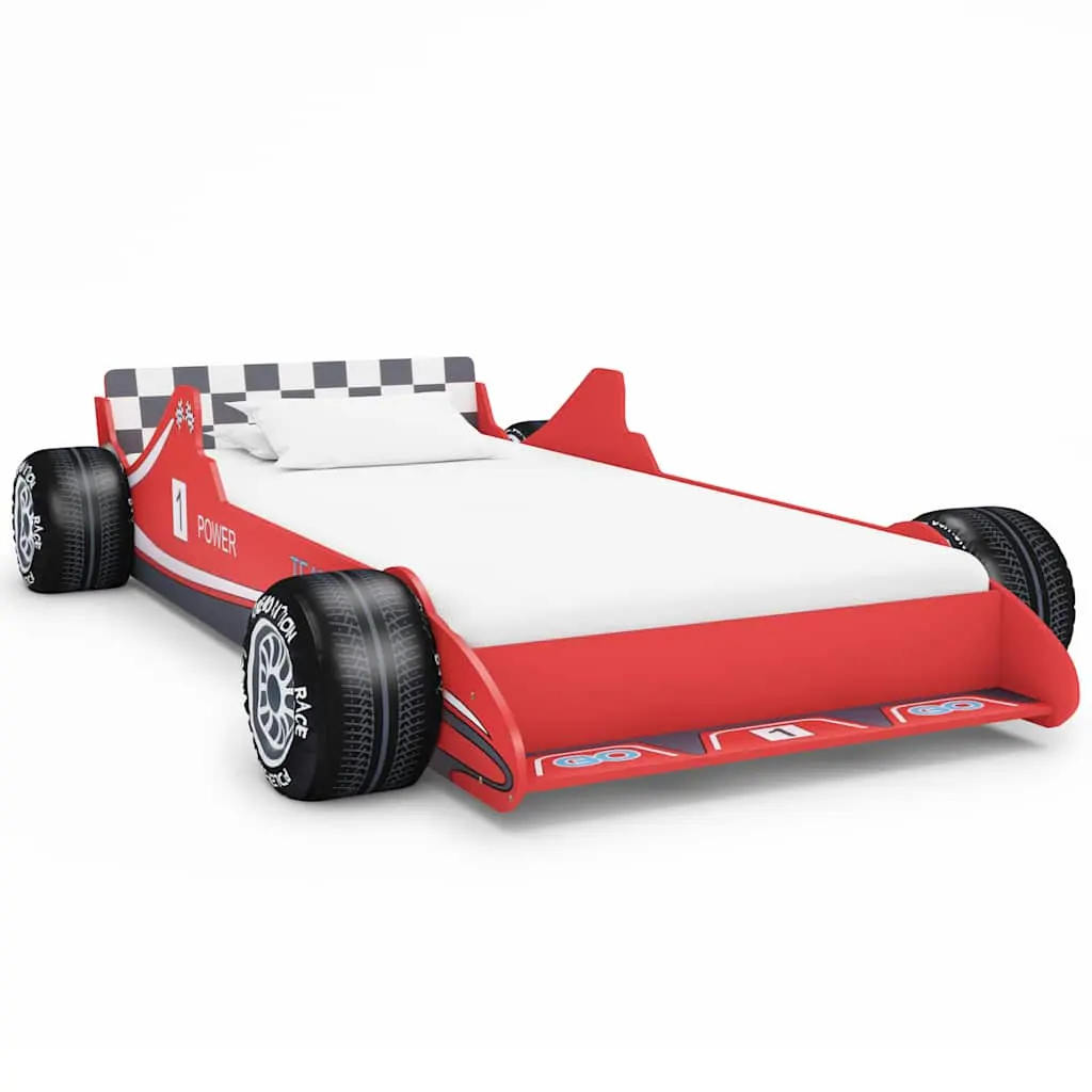 children's bed in racing car design