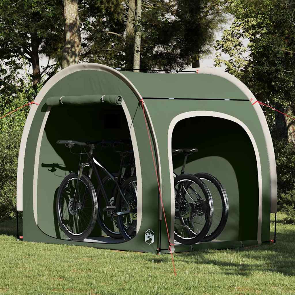 bicycle garage with roof and storage 218 x