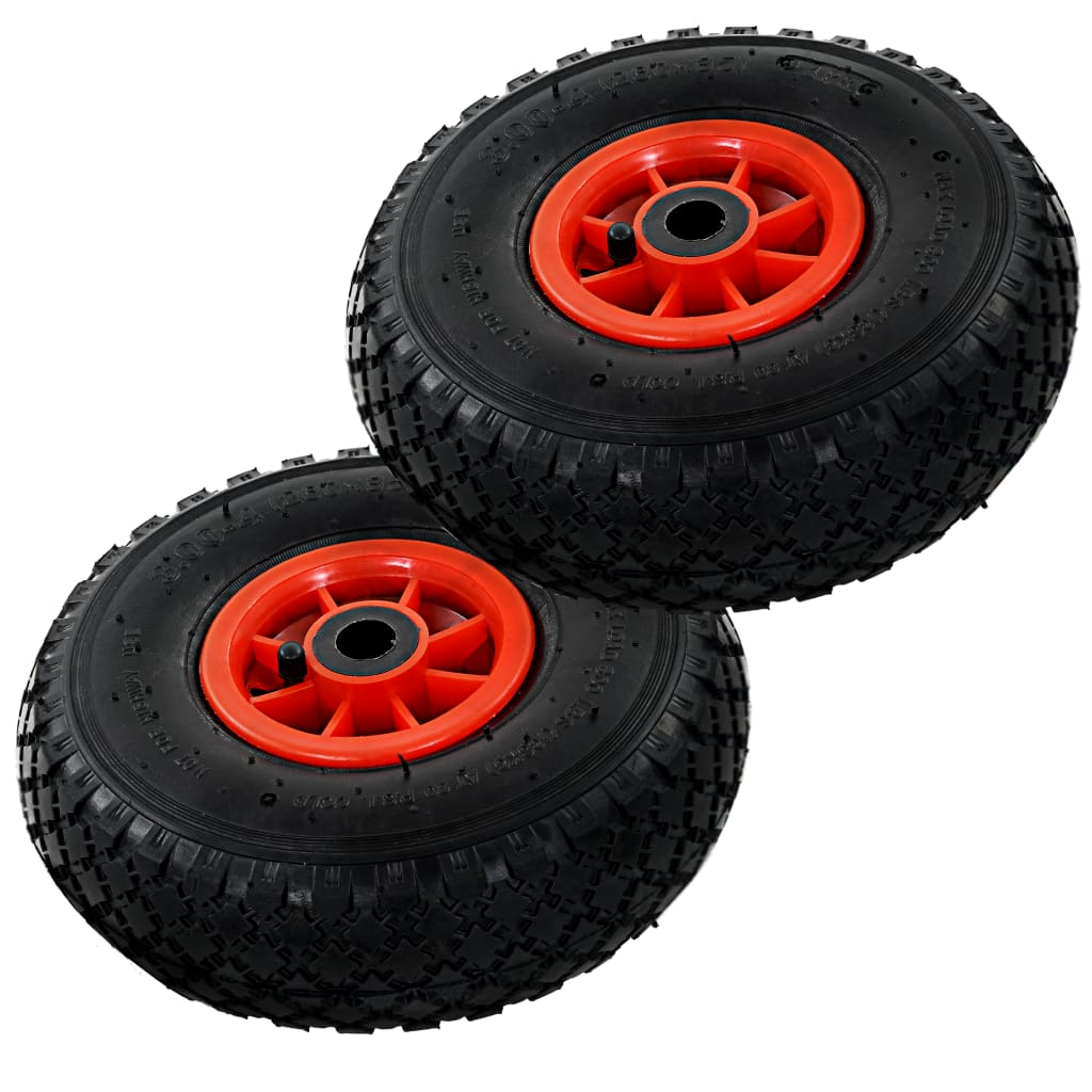 Sack Truck Wheels 2 pcs. Rubber 3.00-4 (245×82) – 2