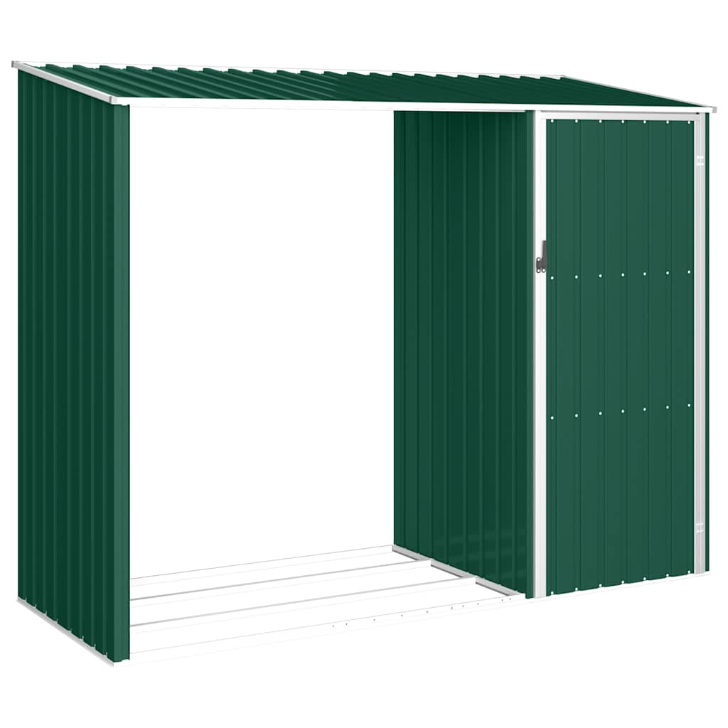   Garden Firewood Storage 245x Galvanized   Garden Firewood Storage