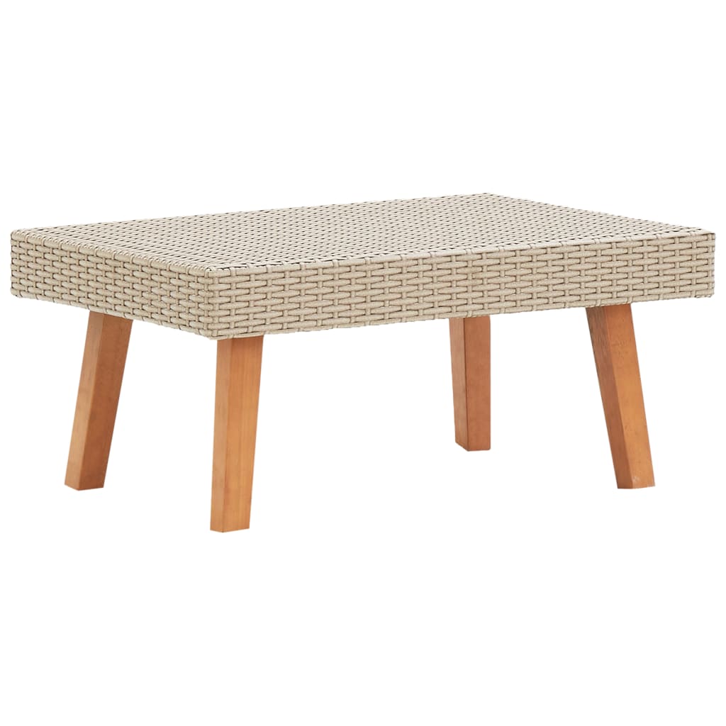Garden Coffee Table Poly Rattan Beige - Shop at LoveMi