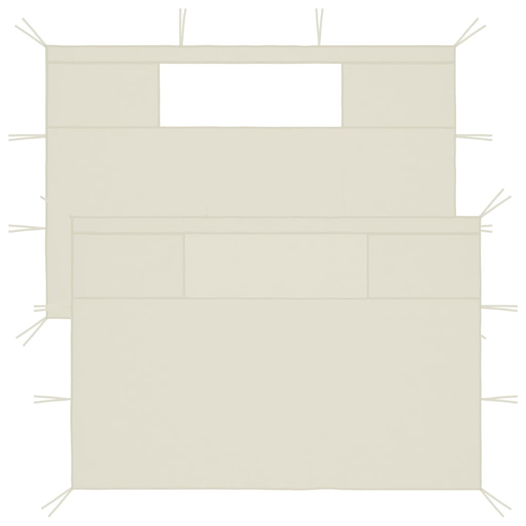   Pavilion Side Panels with Windows, 2 pcs., Cream