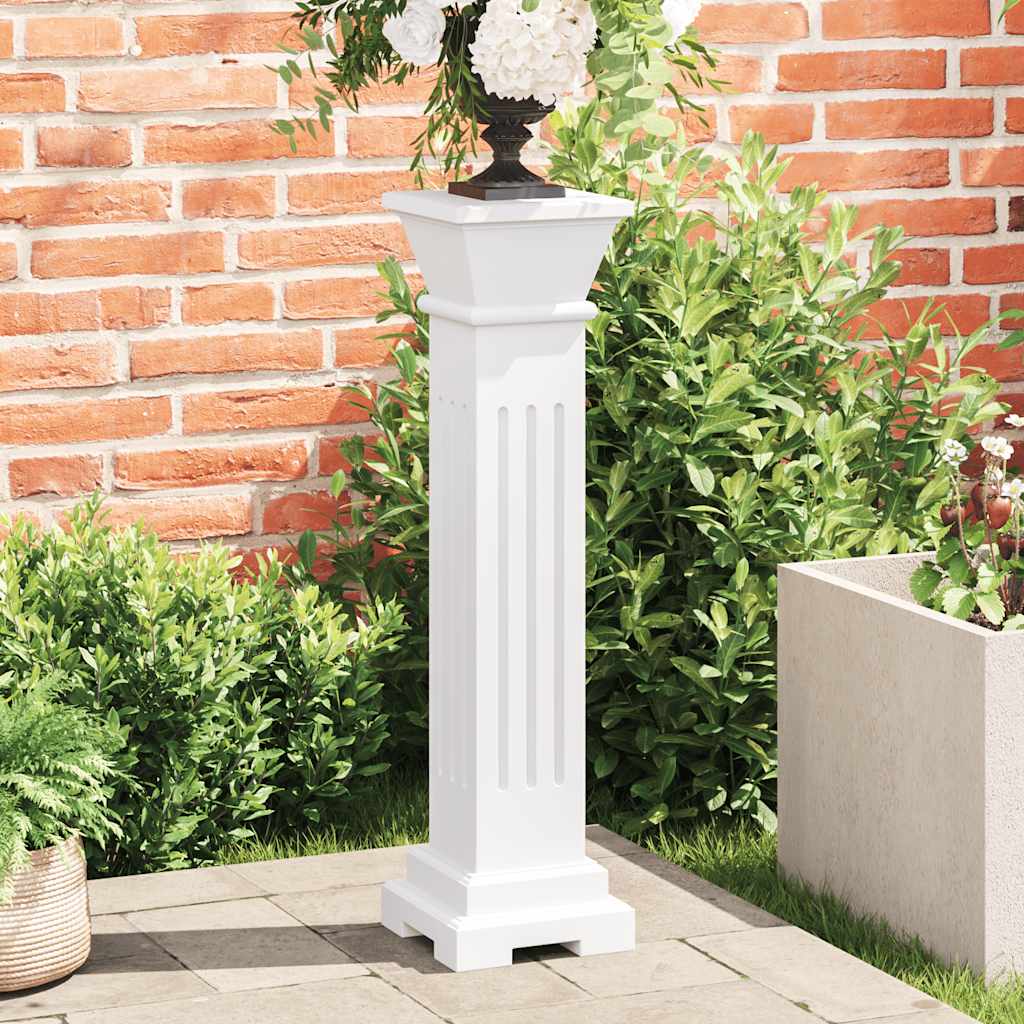 Antikweißer Pflanzenständer aus MDF für elegante Blumen- und Pflanzenpräsentation_voghion.com