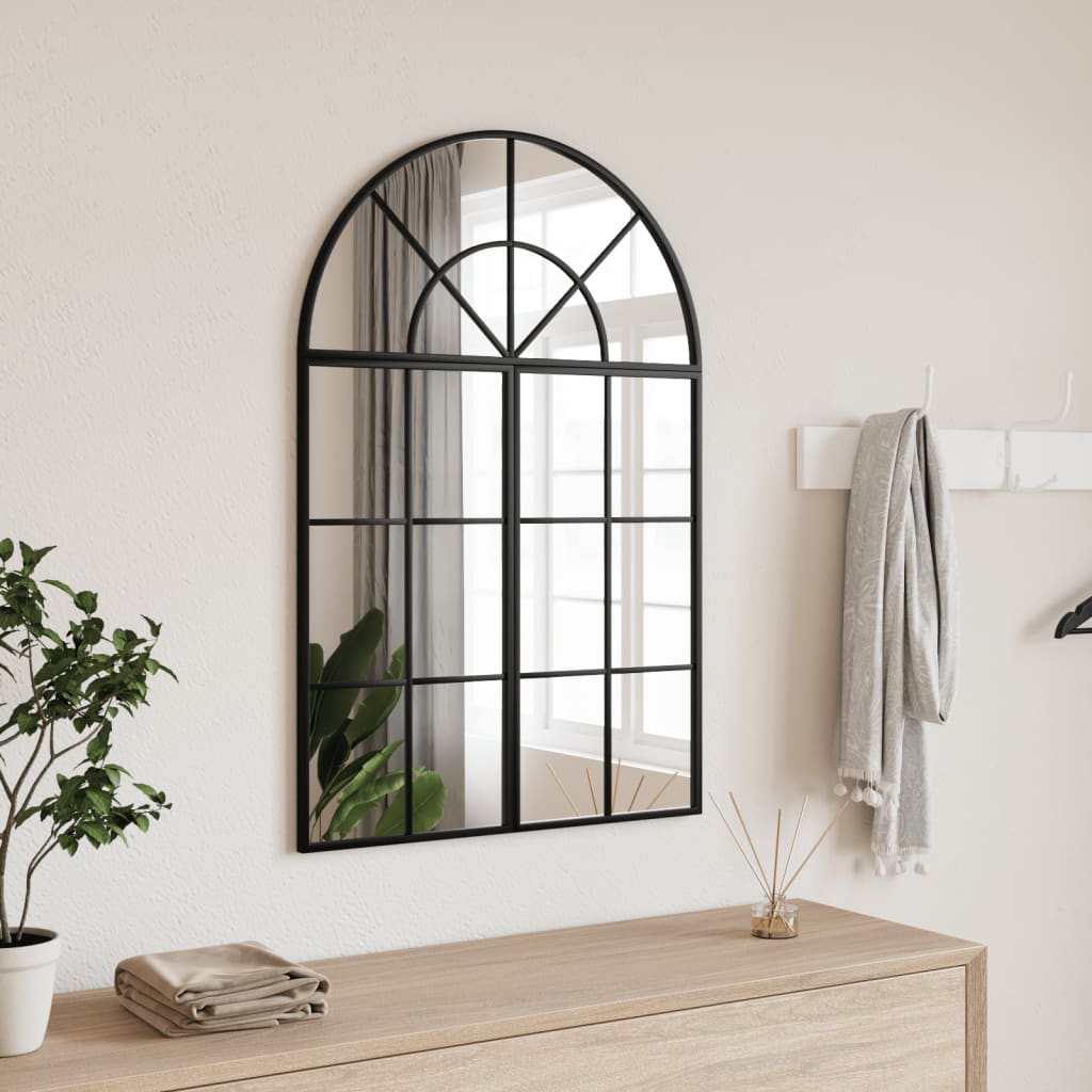 Curved Iron Wall Mirror