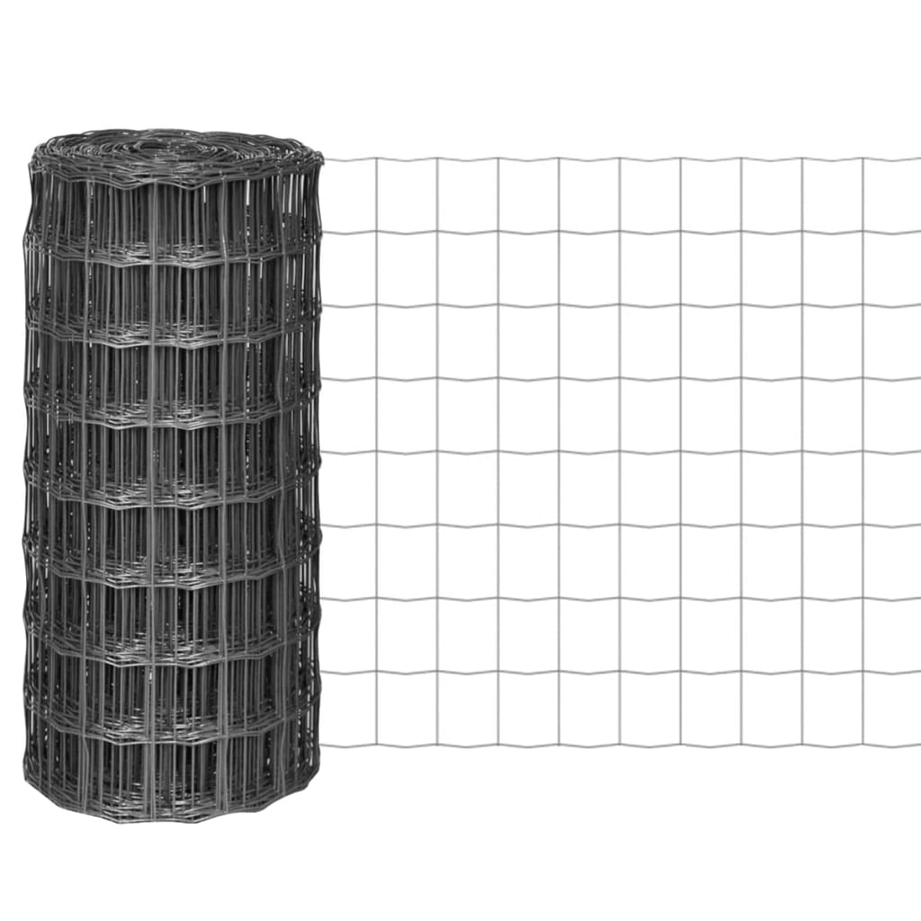 Garden fence wire mesh 0.8 m 100 Gray - Shop at LoveMi