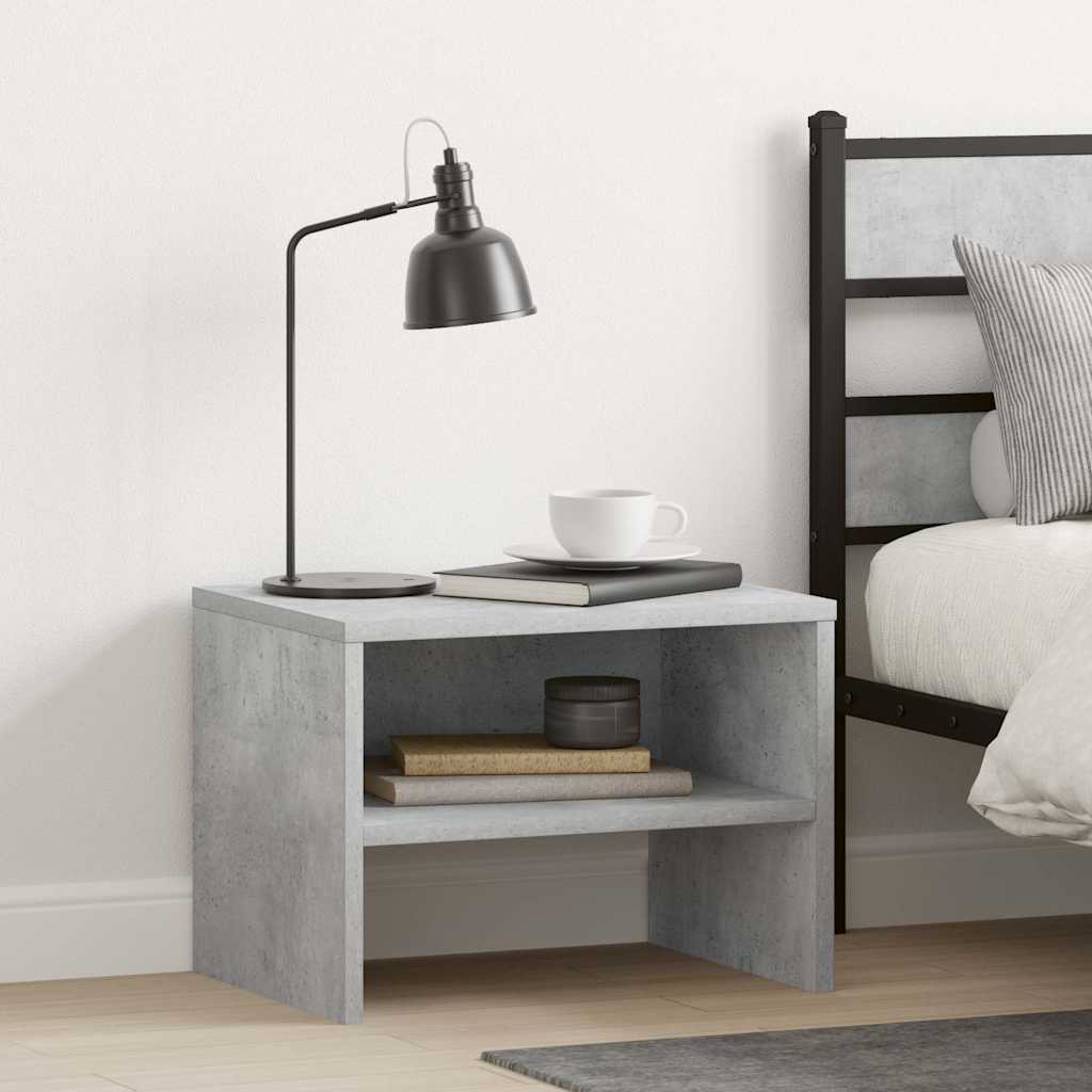 Nightstand Concrete Grey 40x Wood Material Nightstands 2 Concrete Grey - Shop at LoveMi