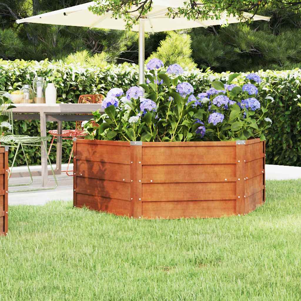   Raised Bed Rusty 129x Corten Steel   Raised Bed Rusty
