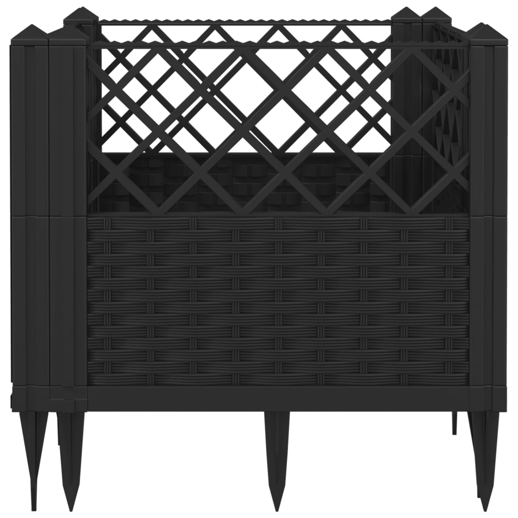 Raised Planter Box with Ground Spikes