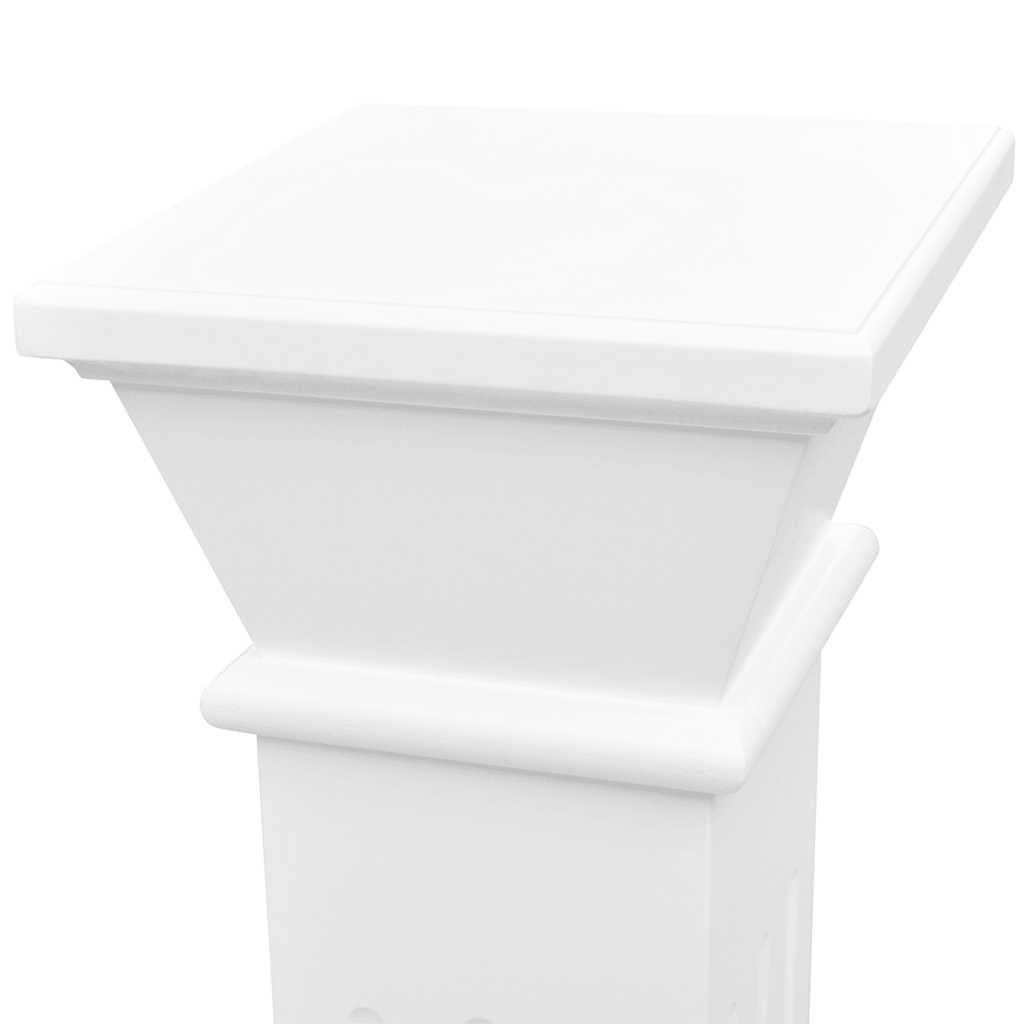 Antikweißer Pflanzenständer aus MDF für elegante Blumen- und Pflanzenpräsentation_voghion.com