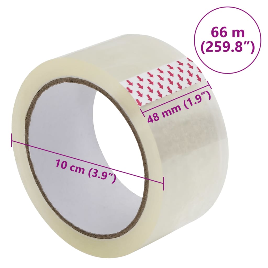   Packaging Tape 12 pcs. Transparent 48 mm x 7
