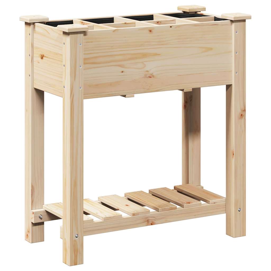 Wooden Garden Planter with Shelf, picture 2 of 7