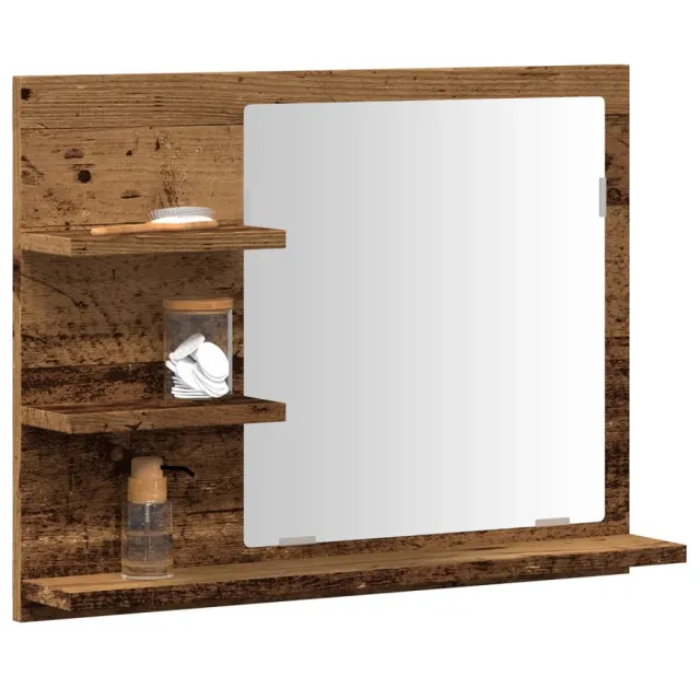 bathroom mirror 60x10, wood based material Old Wood - Shop at LoveMi