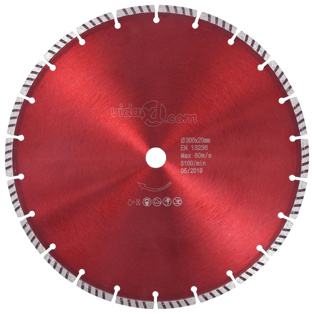   Diamond Cutting Disc with Turbo 300 mm   Diamond Cutting Disc