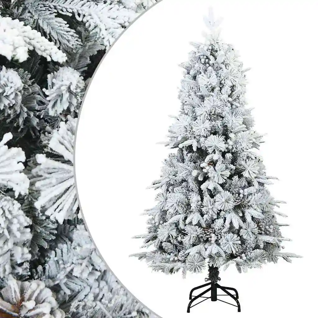 Artificial Hinged Christmas Tree, Snow-Covered, 150 cm Artificial