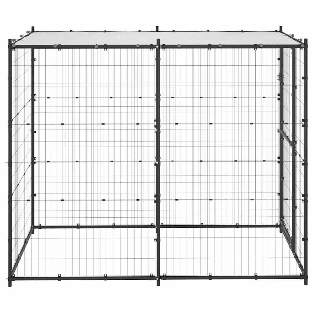   Outdoor Dog Kennel with Roof 110x   Outdoor Dog Kennel with