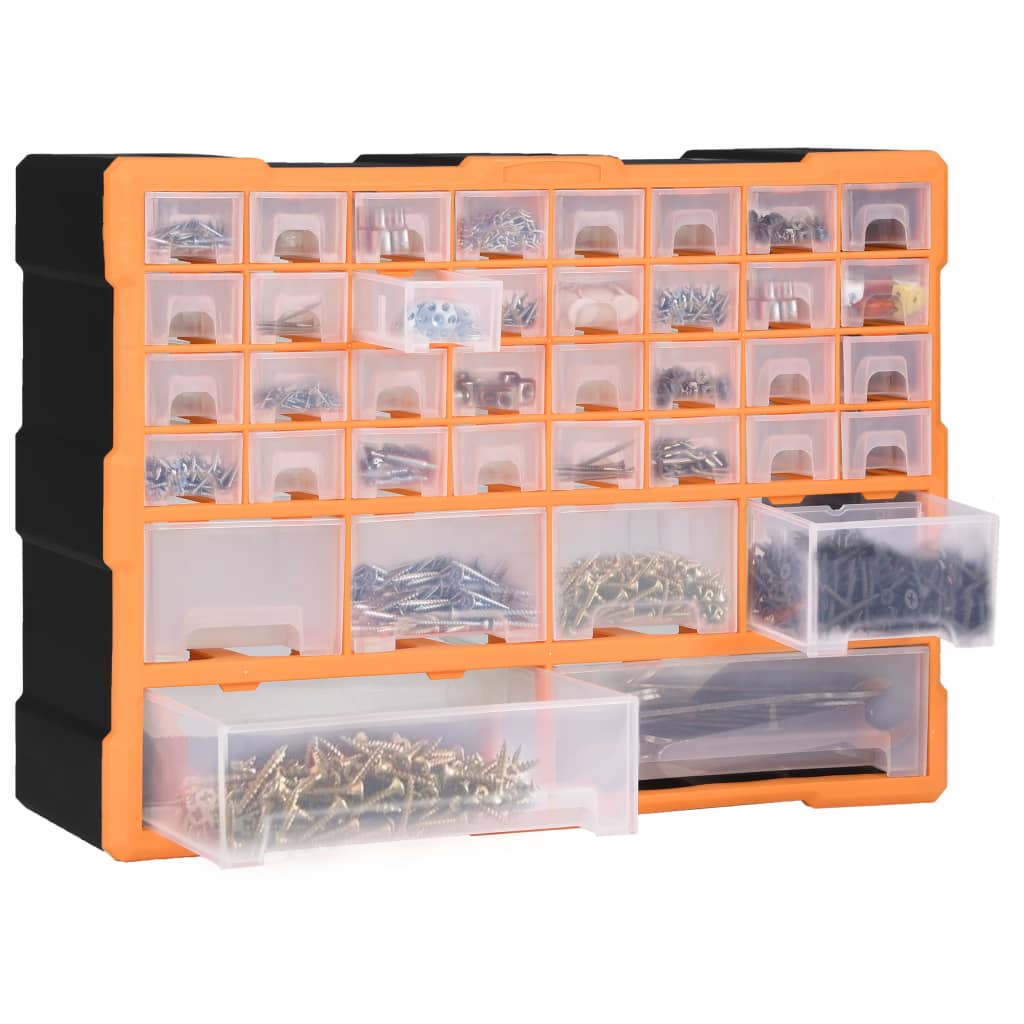 Multi-Drawer Organizer with 38 Drawers 52x16x37.5 cm