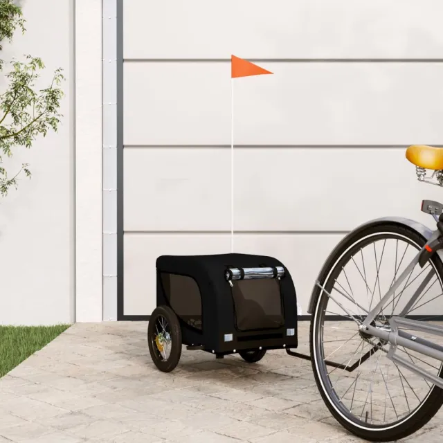 bicycle trailer for dogs, Oxford fabric and iron, bicycle trailer Black - Shop at LoveMi