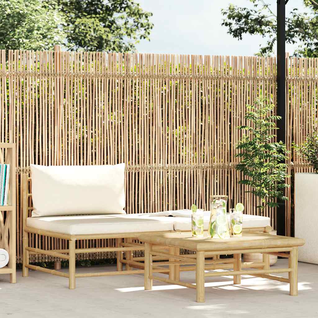 3 piece garden lounge set with cushions; 2 piece garden lounge set White - Shop at LoveMi