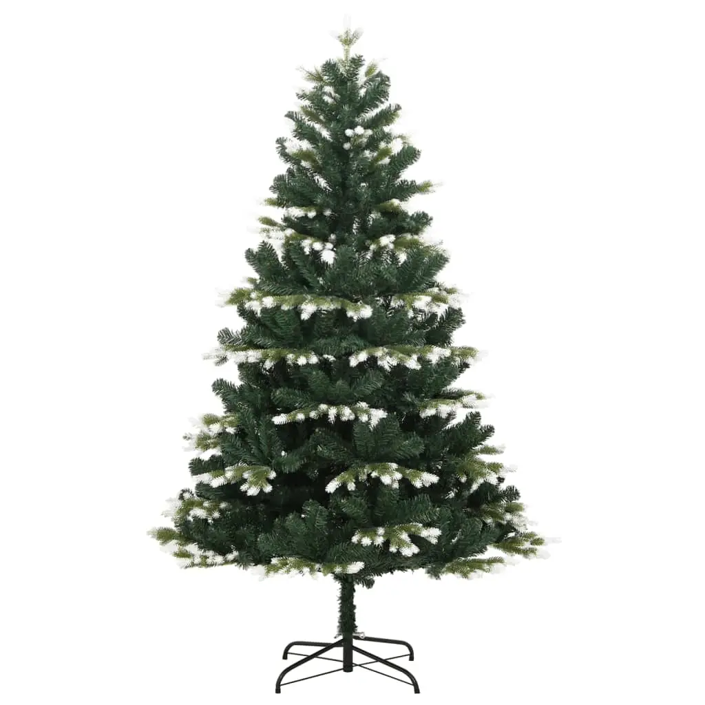 Artificial Christmas Tree, Foldable, Snow-Covered, 180 cm