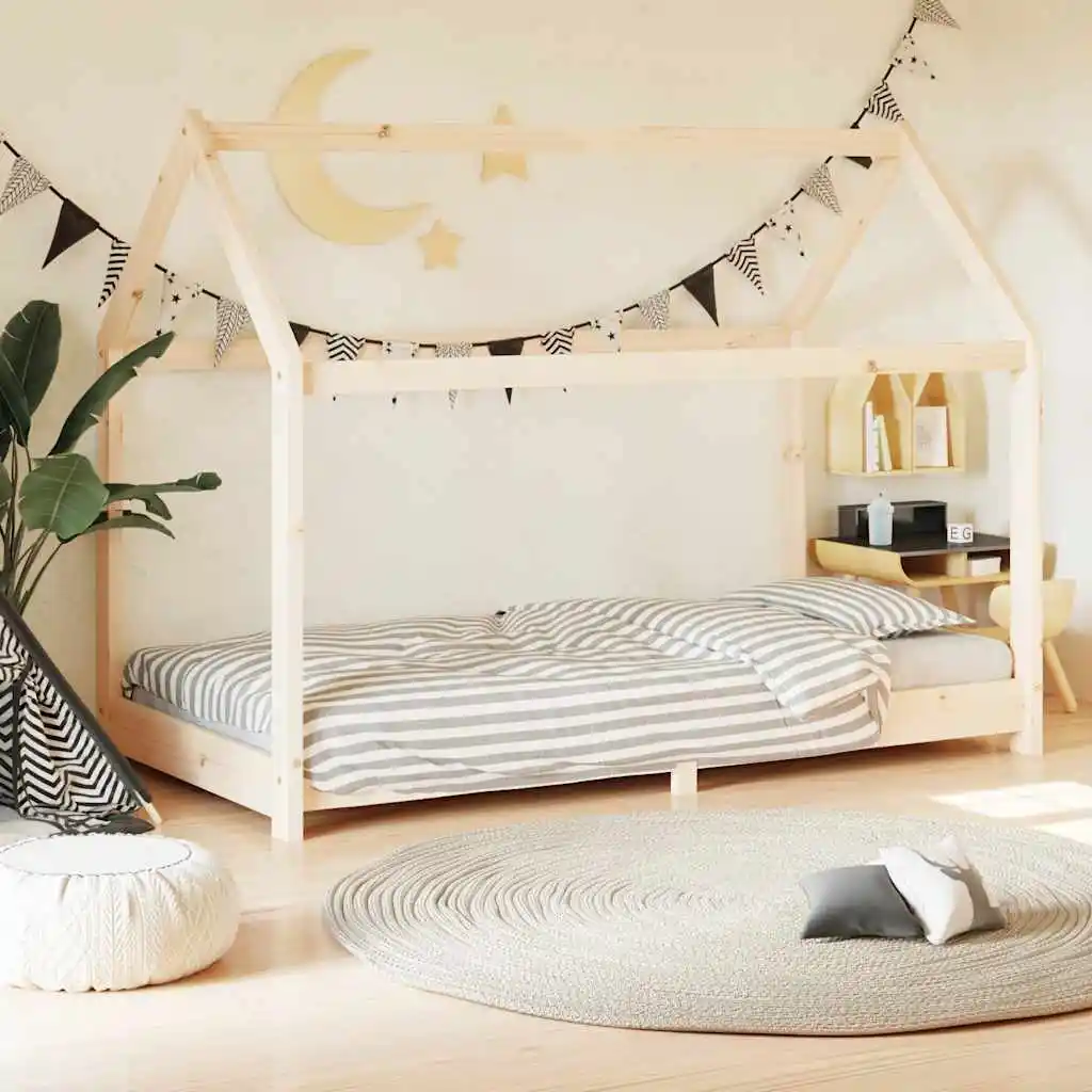 Children's Bed Frame Solid Pine Wood