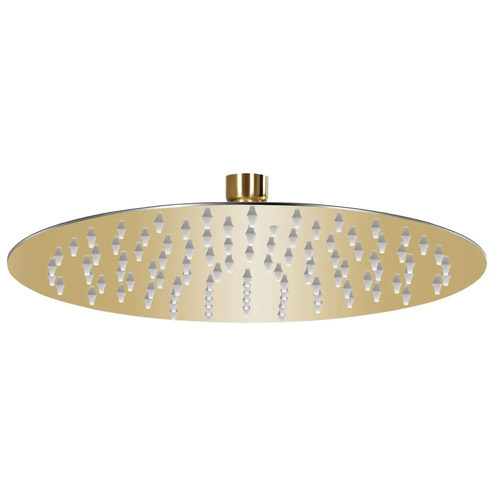 Rain Shower Head Stainless Steel 20 cm Round Rain Shower Head - Gold