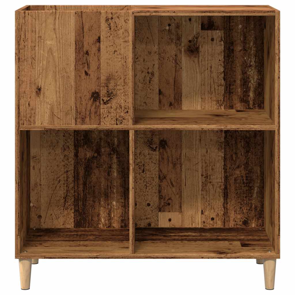 record cabinet, reclaimed wood look, 84.5x38x89 cm, engineered wood Product Image
