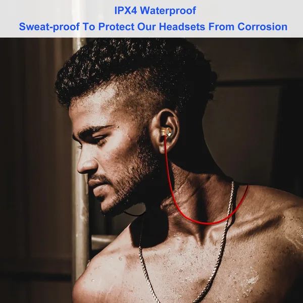 Sport Headsets Wireless V4.1 In-Ear Stereo Headphones Sweat-proof Running Earphones 4