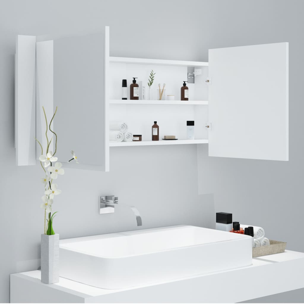   LED bathroom mirror cabinet 100x acrylic — foto 2