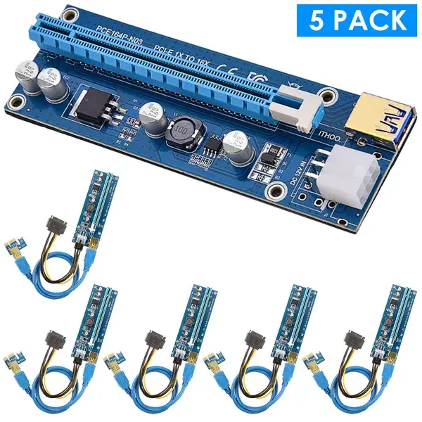 PCI-E PCI Express Risers GPU Mining Powered