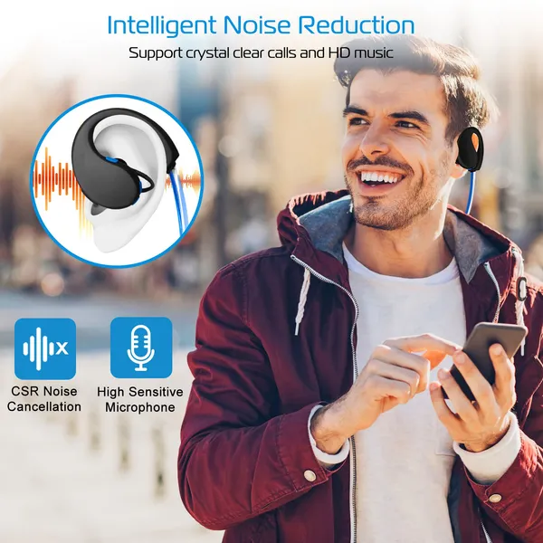 Wireless Sports Headsets Wireless V4.1 Neckband Earphones HD Stereo Sweat-proof Headphones Earbuds 3