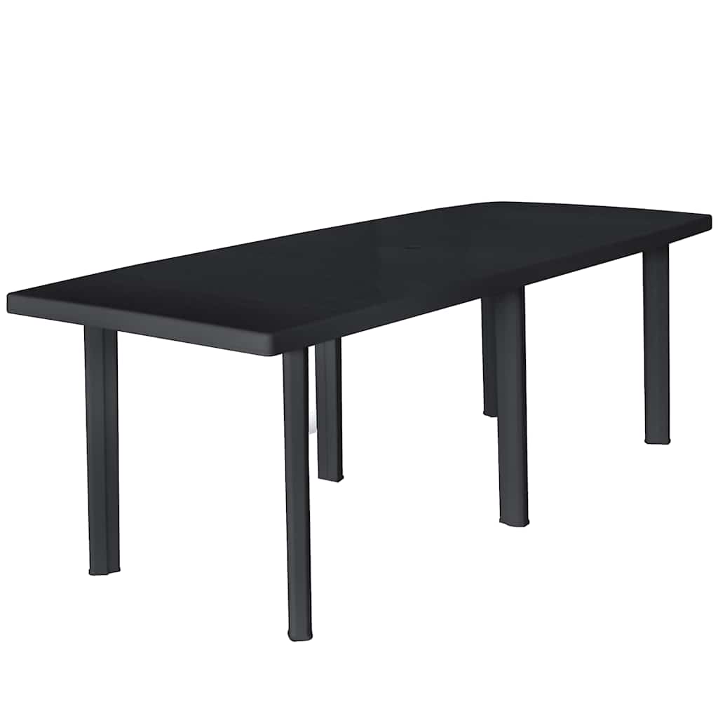 Garden Table Anthracite 216x90x72 cm Plastic Default - Shop at LoveMi