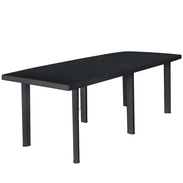 Garden Table Anthracite 216x90x72 cm Plastic - Shop at LoveMi