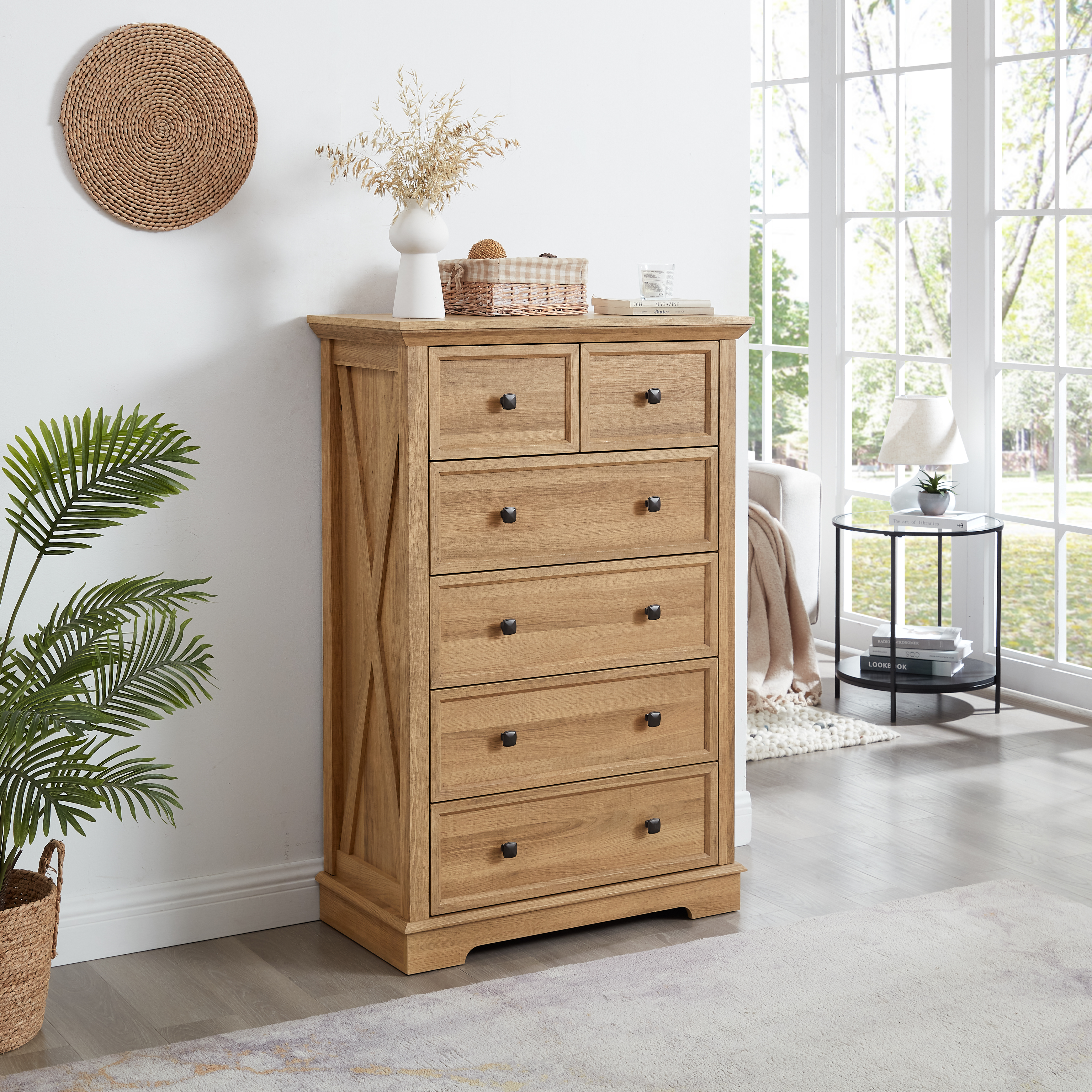 6 Drawer Dresser β 6 Drawers Cabinet Tall Chest of Drawers