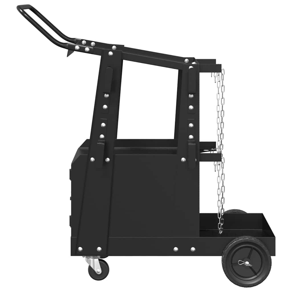 Welding Trolley Black 90 x 46 x 96 cm Steel