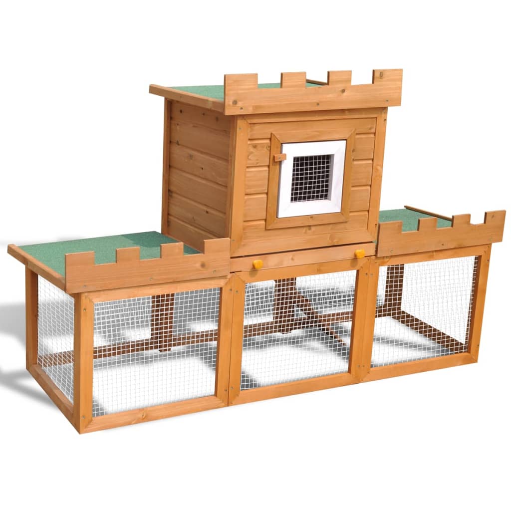 Large rabbit hutch, small animal cage, detached house Default - Shop at LoveMi
