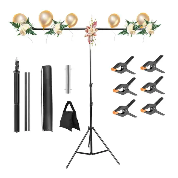 5×6.5FT T-Shape Photo Video Backdrop Stand Heavy
