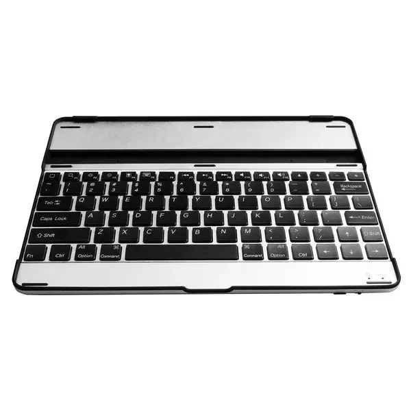 Silver And Black Aluminum Alloy Wireless Keyboard