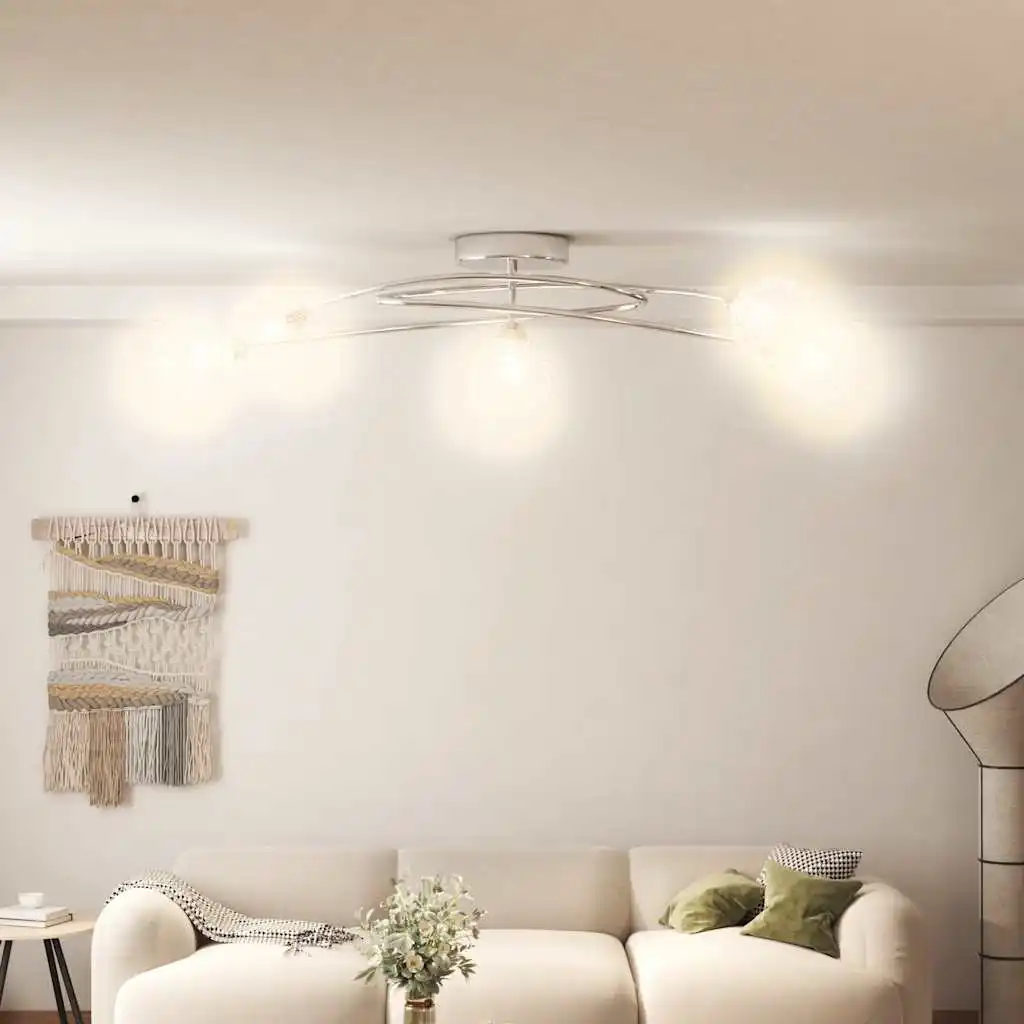ceiling light with wire mesh shades