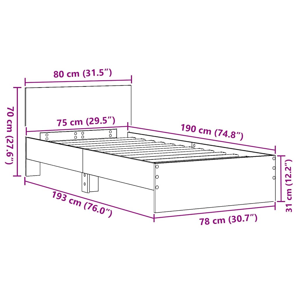 Bed Frame Simple Boho Style