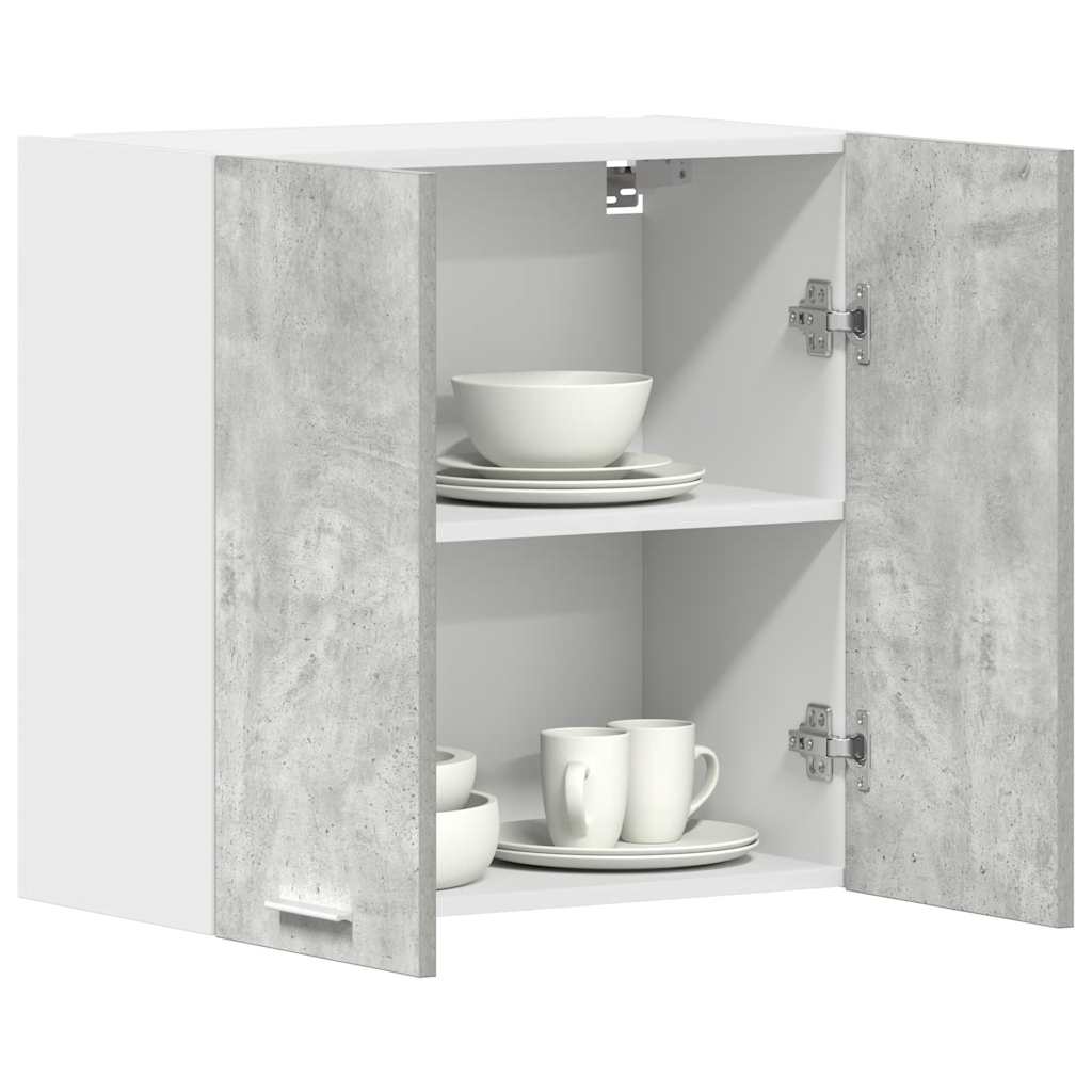   kitchen wall cabinet, concrete grey, 60x31x60 cm, wood-based material