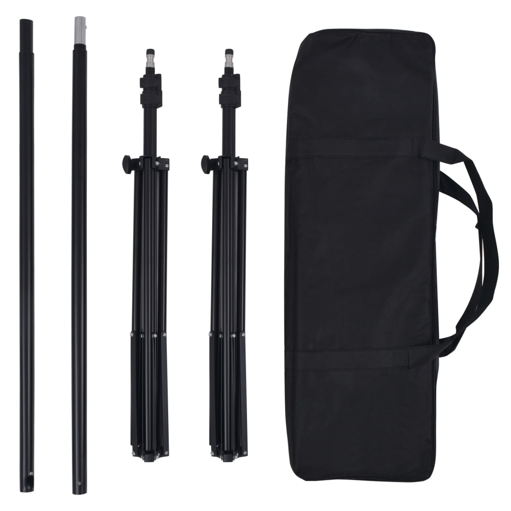   photo studio set with 5 colored backdrops and adjustable suspension