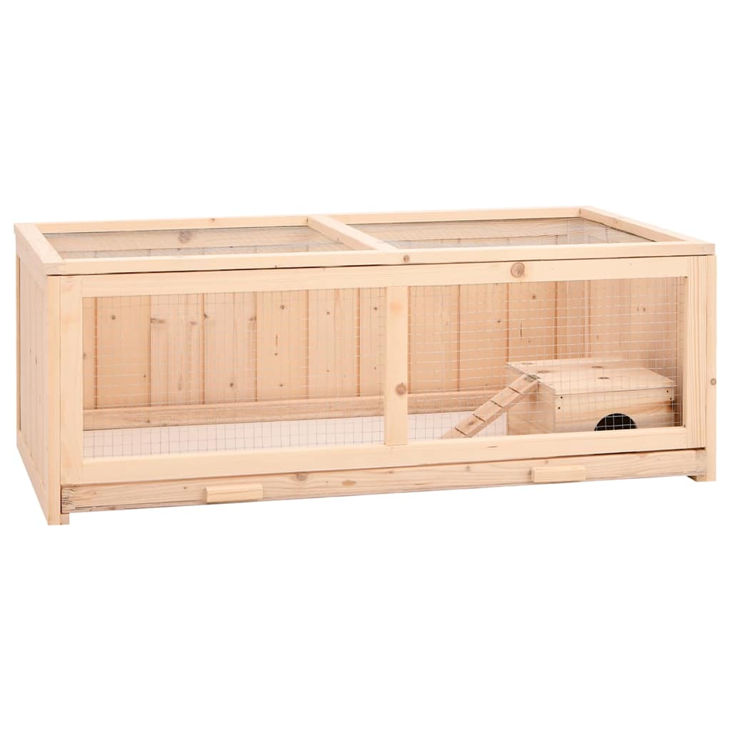Hamster Cage 104x52x38 cm Solid Fir Wood Default - Shop at LoveMi