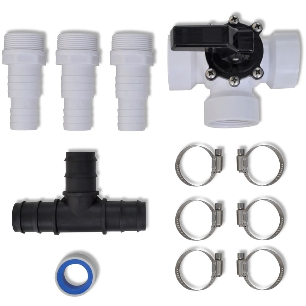 Bypass set for pool heating