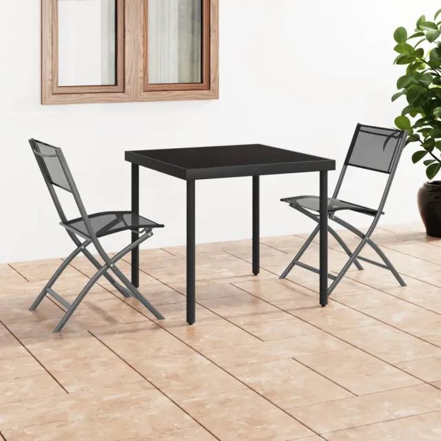Folding Garden Chairs, . and Textilene Gray - Shop at LoveMi